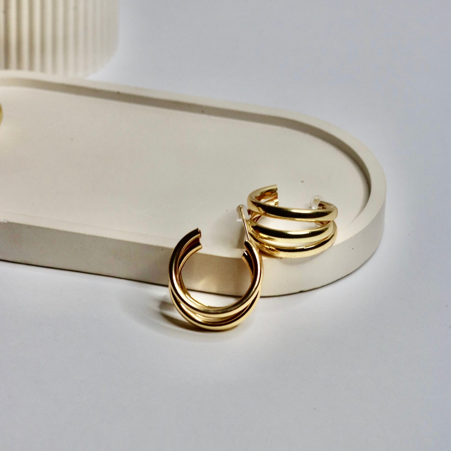 C-Shaped Hoop Earring