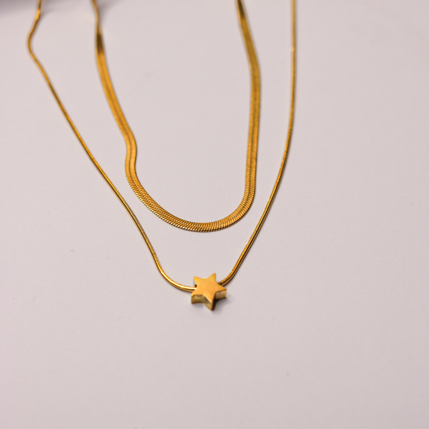 2pcs Polished Star Shaped Pendant