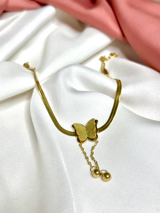 Golden Butterfly Bracelet