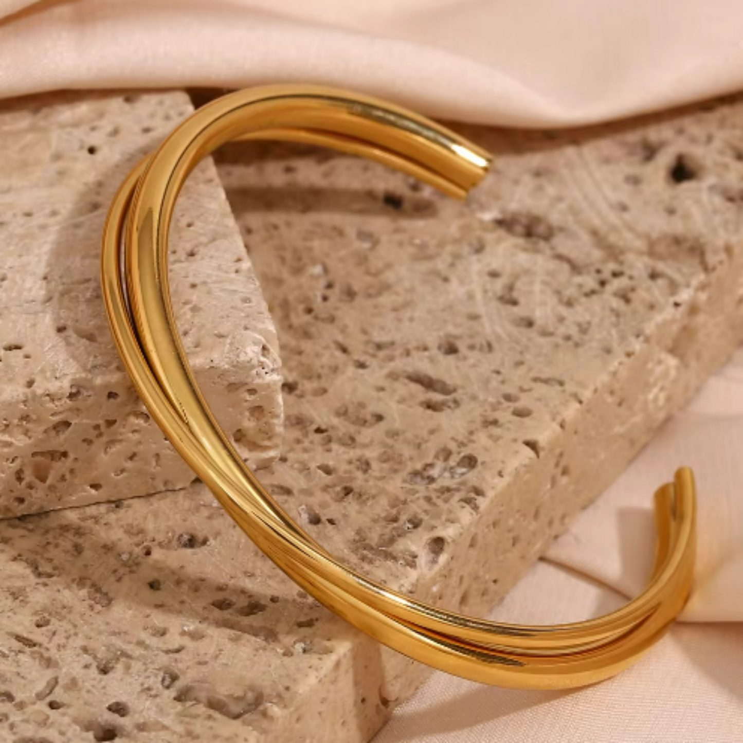 Double Line Gold Bracelet