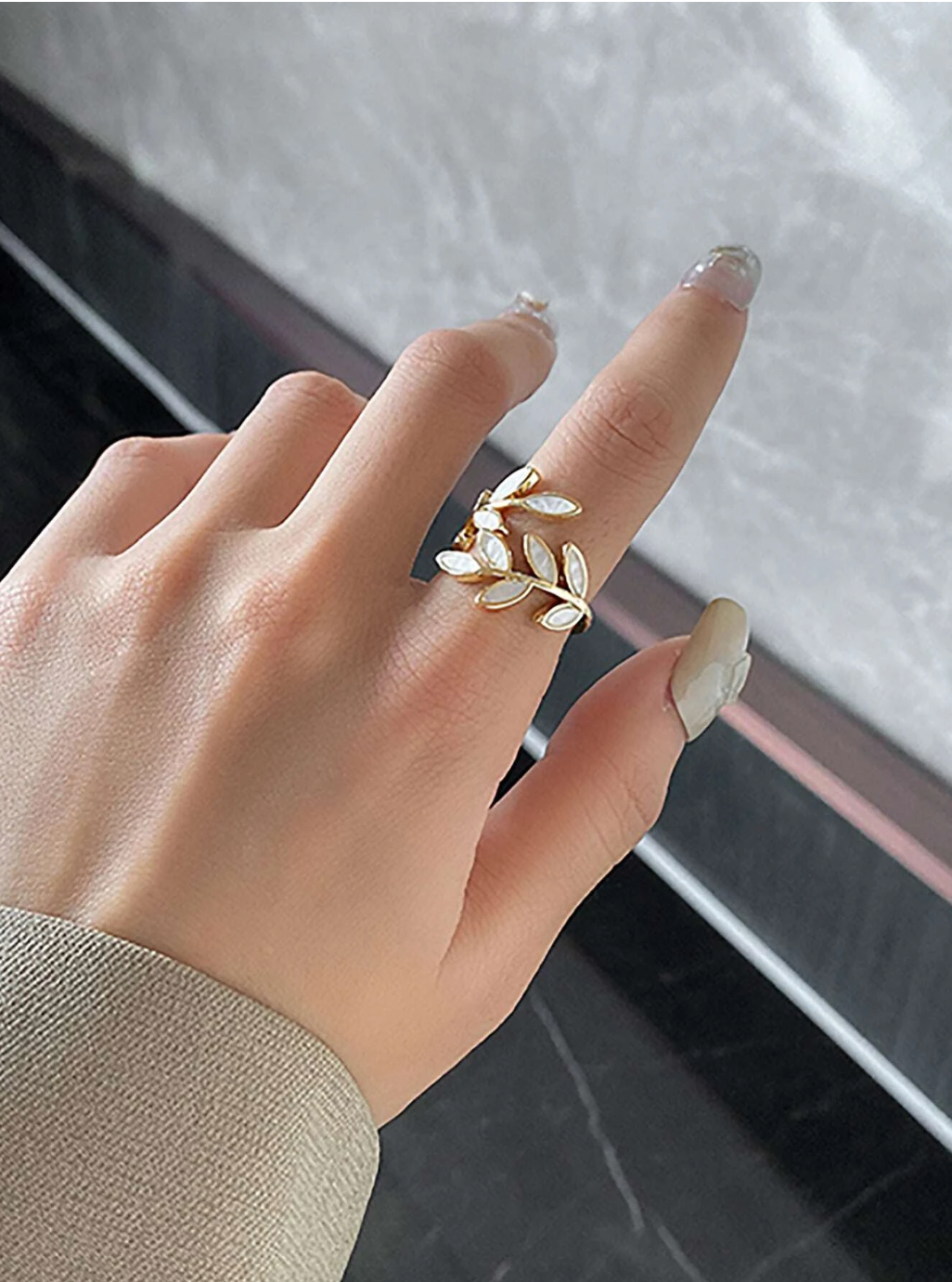 Leaf Cuff Ring