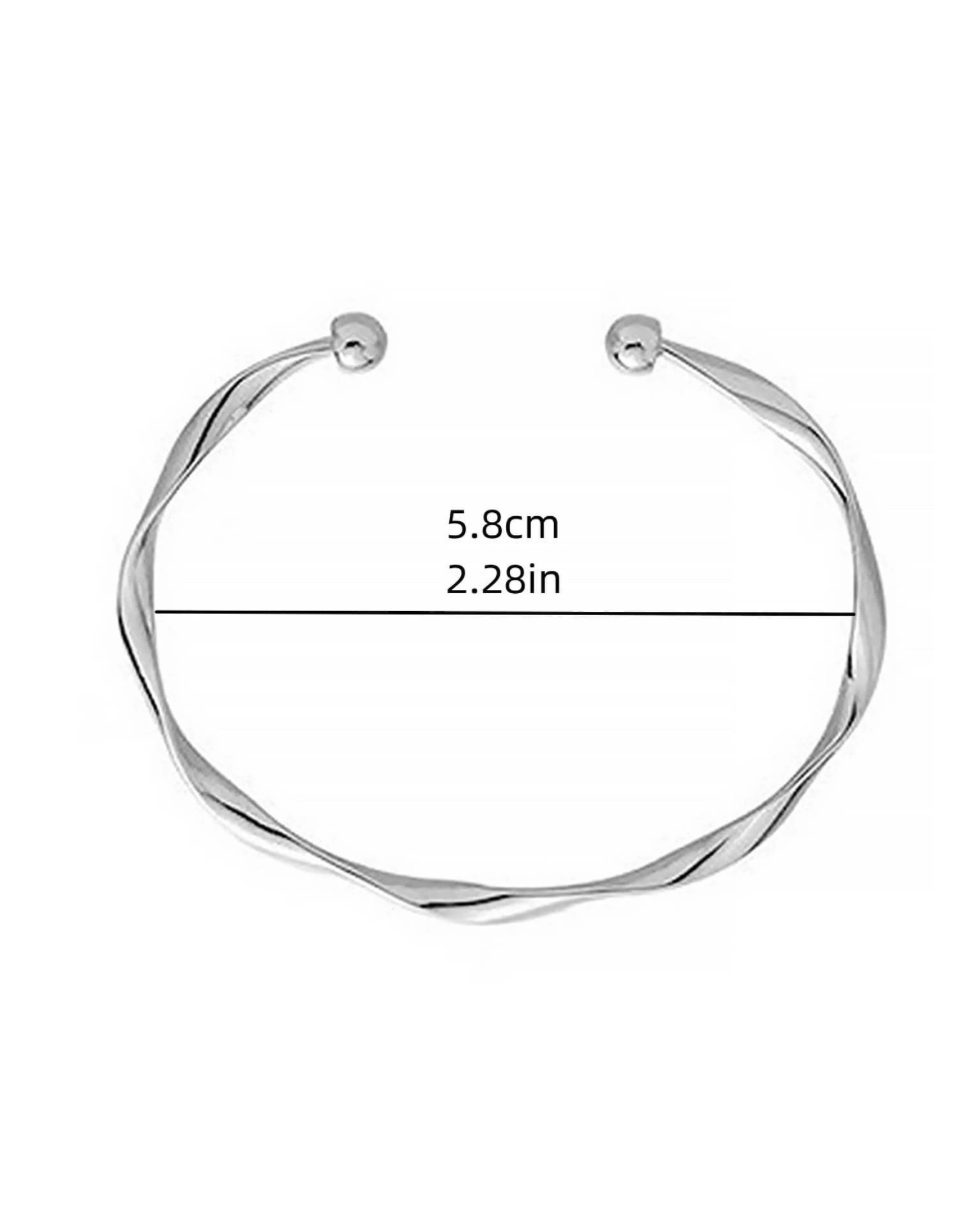 Twist Metalic Cuff Bangle