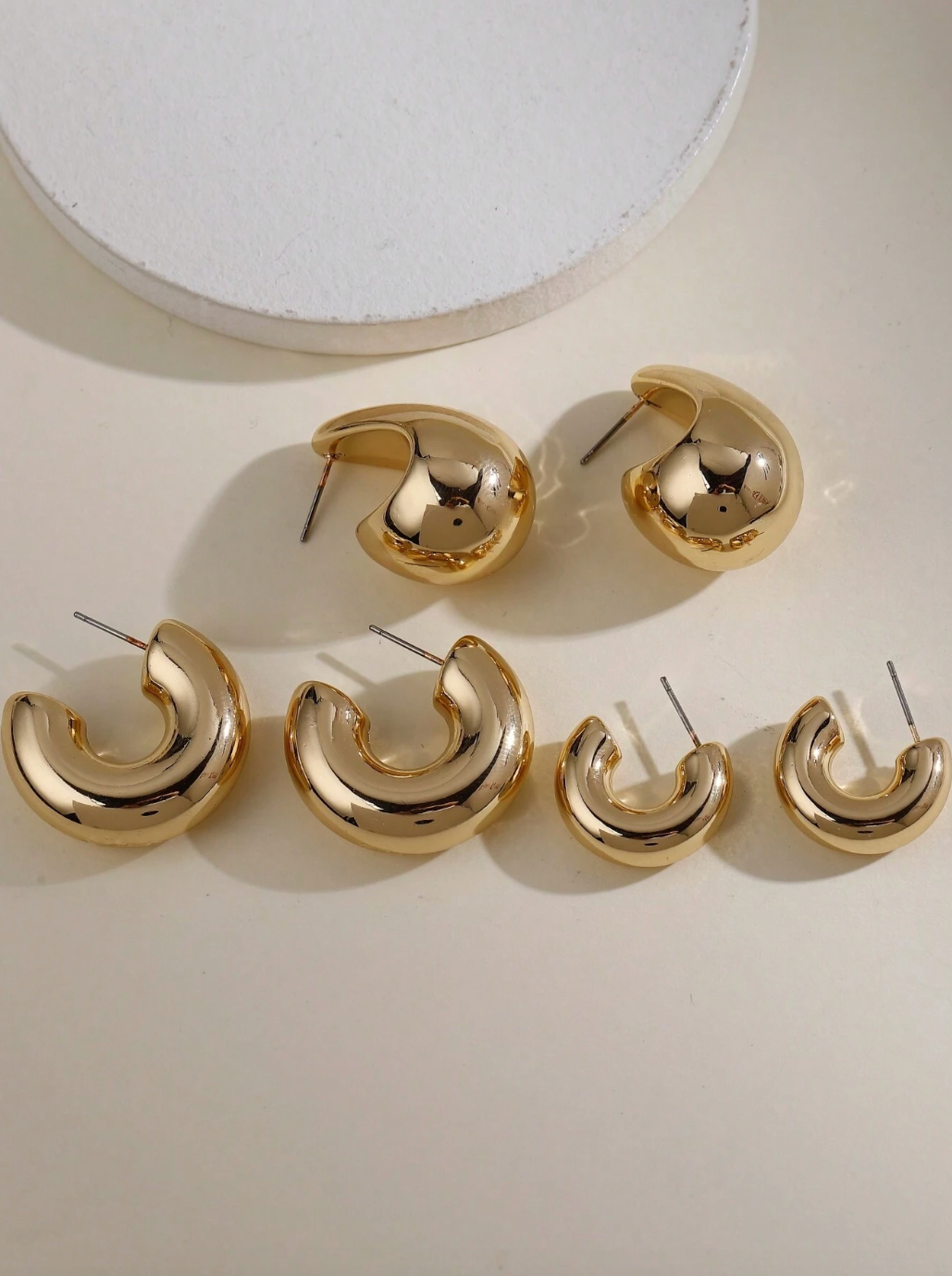 3pairs European And American Earring