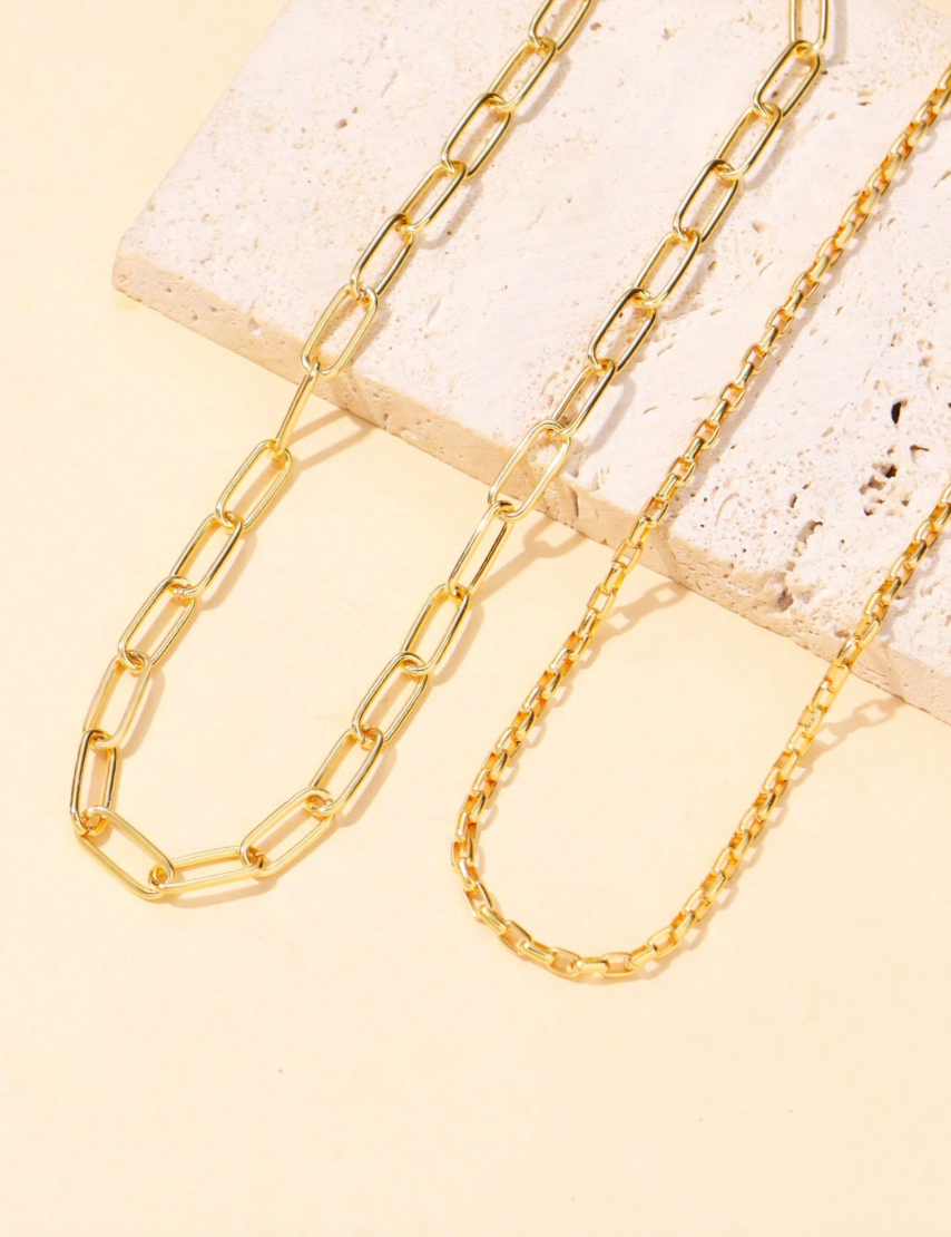 2pcs Minimalist Chain Neckalce