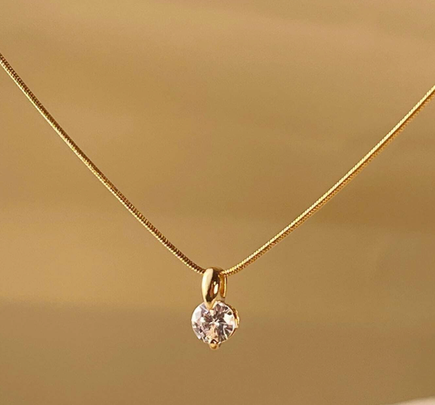 Gold Plated Cubic Zirconia Pendant