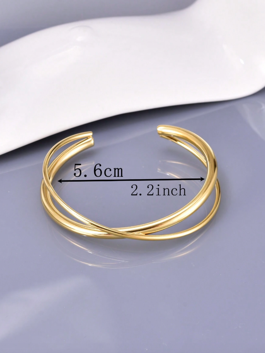 Double Line Gold Bracelet