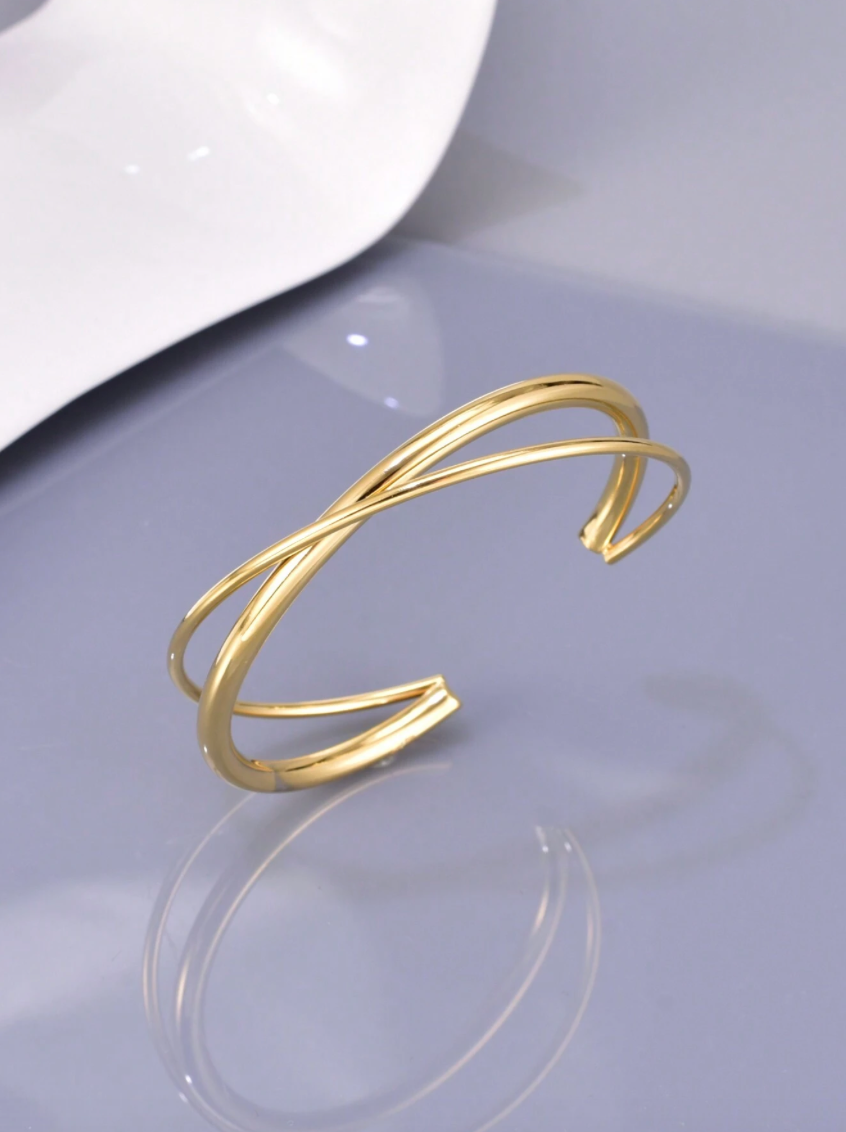 Double Line Gold Bracelet