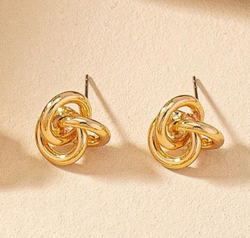 Classic Minimalist Twisted Earrings